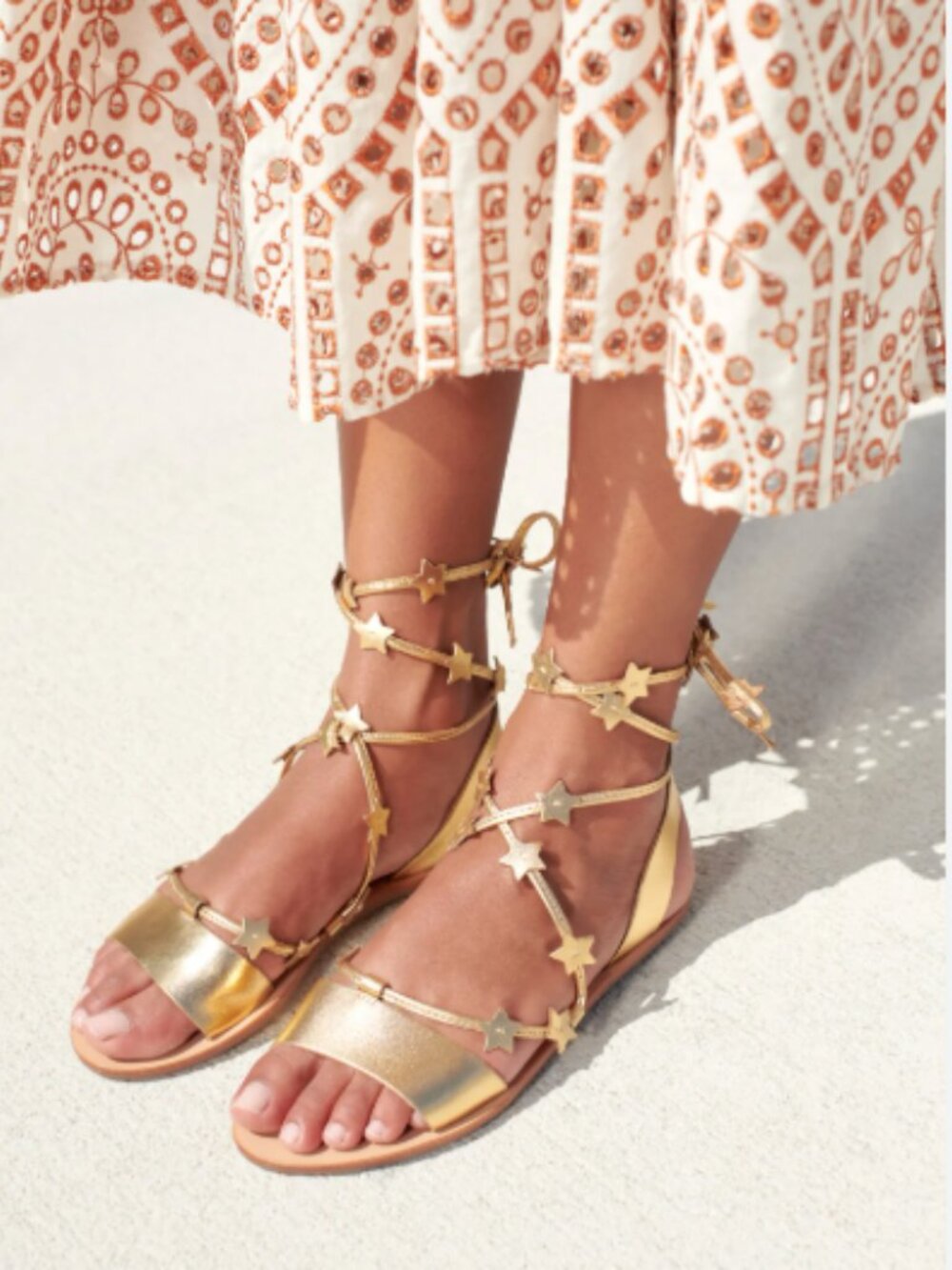 Loeffler Randall Starla Wrap Sandals Sz 10
